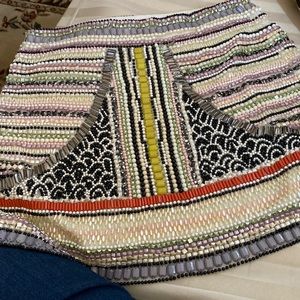 Zara mini skirt/ Beaded skirt/ size s